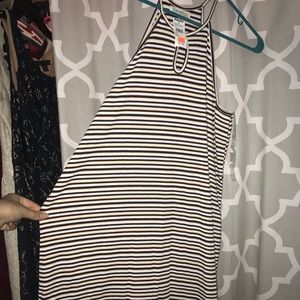 Striped halter neck dress from Tillys